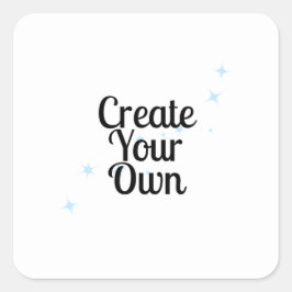 Pegatina Cuadrada Create Your Own