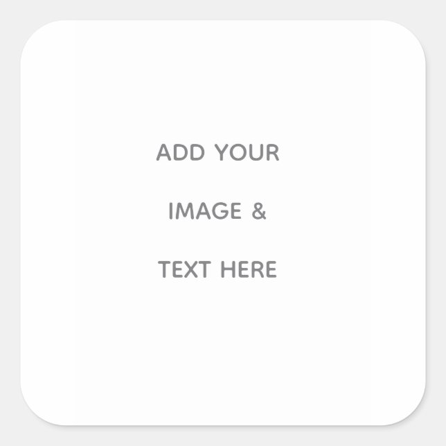 Pegatina Cuadrada Create Your Own white  (Anverso)