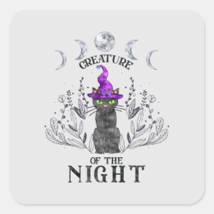 Pegatina Cuadrada Creatura de la noche