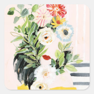 Pegatina Cuadrada Crecer a tu manera