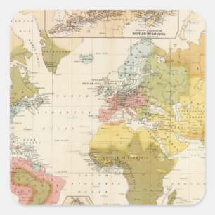 Pegatina Cuadrada Creencia religiosa