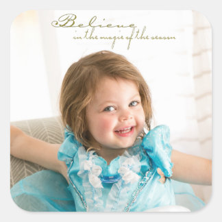 Pegatina Cuadrada Creer en la magia