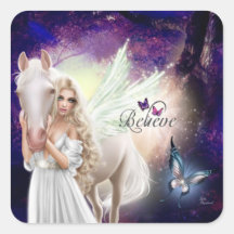Creer Fantasy Fairy Angel con caballo blanco