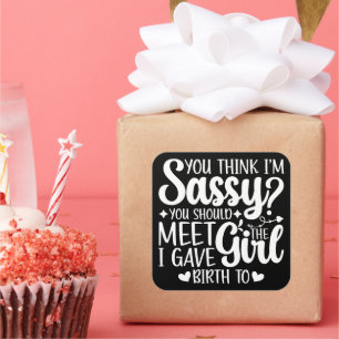 Pegatina Cuadrada ¿Crees que estoy harto de que te encuentres con la