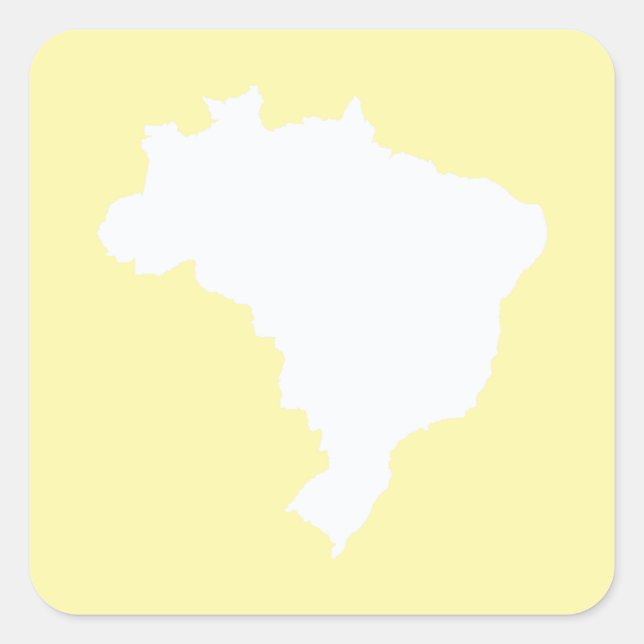 Pegatina Cuadrada Crema festividad en Brasil en Emporio Moffa (Anverso)