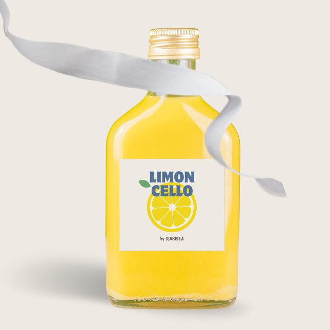 Pegatina Cuadrada Crema moderna casera Kraft Limoncello Liquor (Subido por el creador)