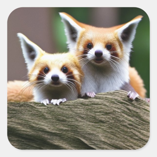 Pegatina Cuadrada Criador de corte 2 (Anverso)