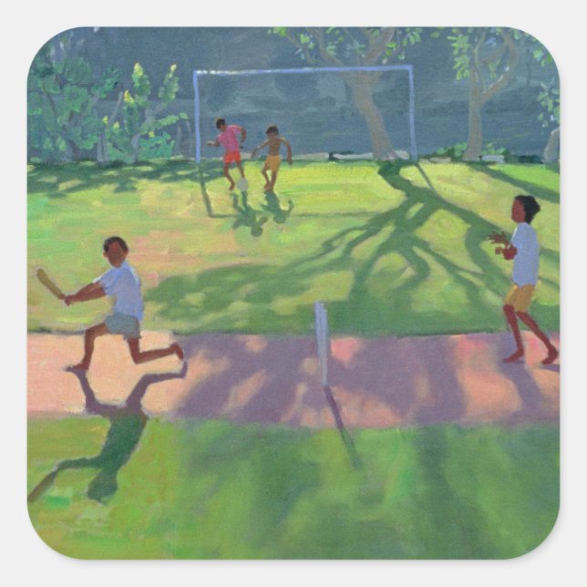 Pegatina Cuadrada Cricket Sri lanka 1998 (Anverso)