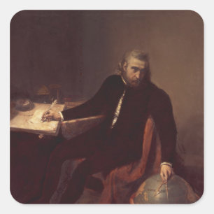 Pegatina Cuadrada Cristóbal Colón, 1839