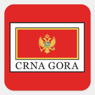 Pegatina Cuadrada Crna Gora