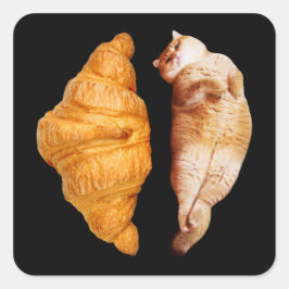 Pegatina Cuadrada Croissant