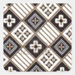 Pegatina Cuadrada Cross Batik