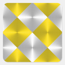 Cuadrados de aspecto metálico gris y amarillo