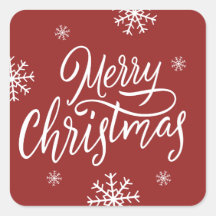 Cuadrillo rojo Feliz Navidad