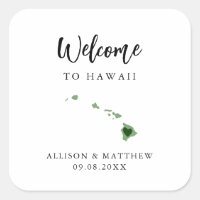Cualquier Boda de color Hawái Bolsa de bienvenida