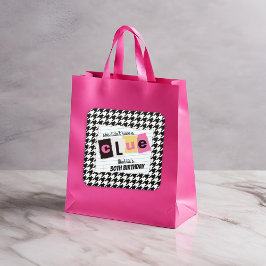 Pegatina Cuadrada CUALQUIER fiesta de cumpleaños sorpresa con gafas 