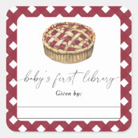 Cubierta acuarela - placa Baby Shower