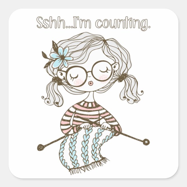 Pegatina Cuadrada Cubierta de acento cardíaco (Anverso)