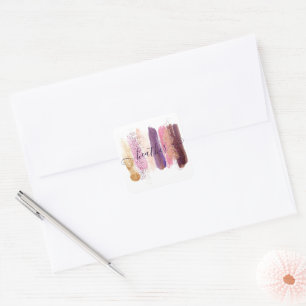 Pegatina Cuadrada Cubre personalizado con brillo bonito