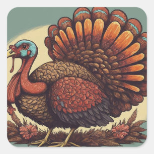 Pegatina Cuadrada Cuenta tus bendiciones