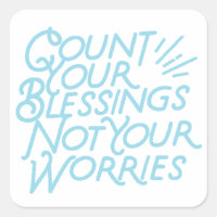 Cuenta tus bendiciones tipografía positiva de cita