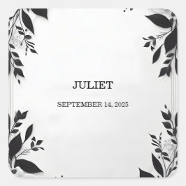 Pegatina Cuadrada Cuerda Linda Nos Estamos Casando Despedida de Solt