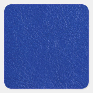 Pegatina Cuadrada Cuero azul