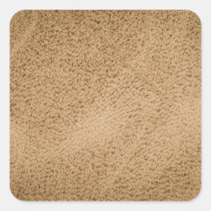 Pegatina Cuadrada Cuero de Brown