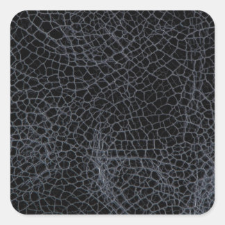 Pegatina Cuadrada Cuero negro