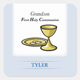 Pegatina Cuadrada Cuerpo de la comunidad y nieto de sangre