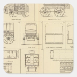 Pegatina Cuadrada Cuidado del enfermo, herido