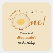 Cumpleaños 1º Huevo Frito Adorable