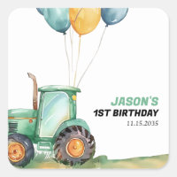 Cumpleaños de Farm Green Tractor