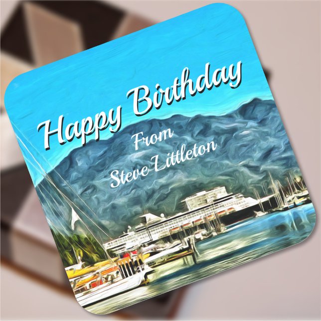 Pegatina Cuadrada Cumpleaños de Marina Vallarta 0946 (Subido por el creador)