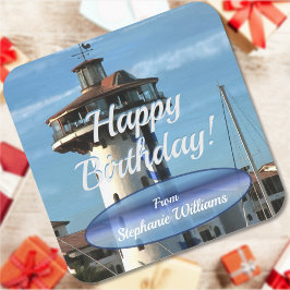 Pegatina Cuadrada Cumpleaños de Marina Vallarta 0948