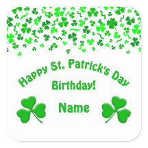 Cumpleaños del Día de San Patricio Confeti Verde d