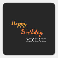 Cumpleaños Tu Nombre Minimalista Moderno Personali