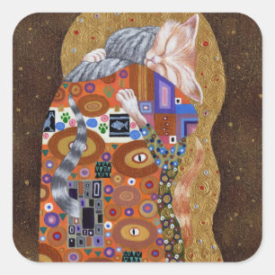 Pegatina Cuadrada Cumplimiento felino 2011