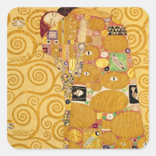Pegatina Cuadrada Cumplimiento (friso) de Stoclet c.1905-09