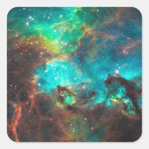 Pegatina Cuadrada Cúmulo estelar NGC 2074