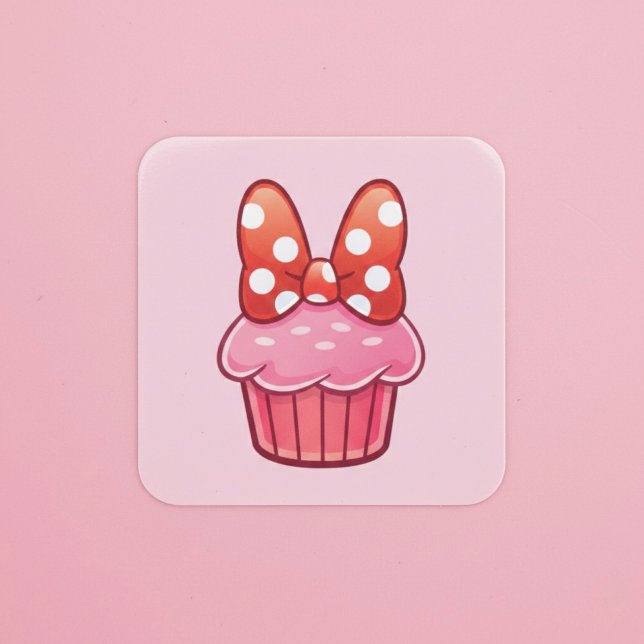 Pegatina Cuadrada Cupcake Sticker (Subido por el creador)