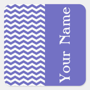 Pegatina Cuadrada Curacao Shores Wave Chevron con nombre