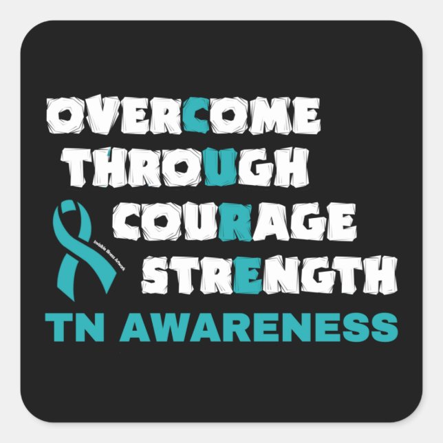 PEGATINA CUADRADA CURE...TN (Anverso)