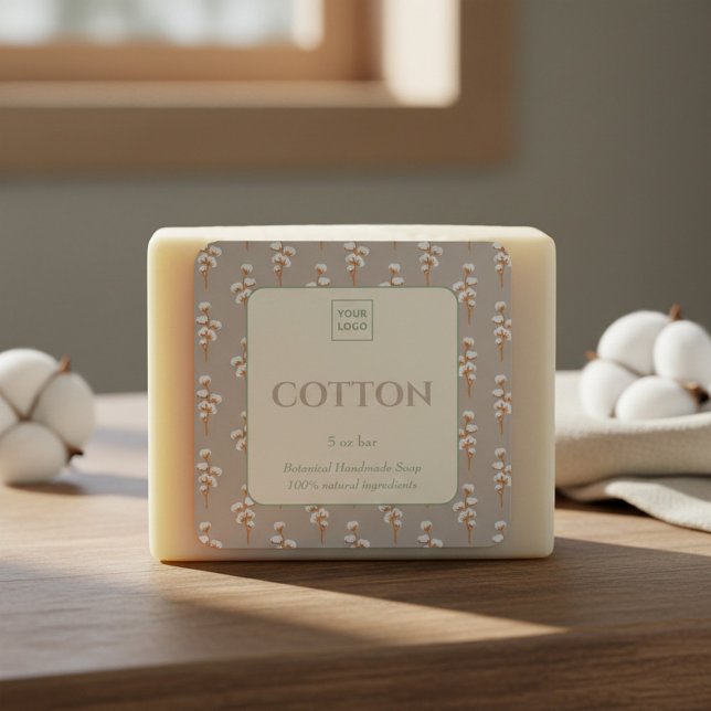 Pegatina Cuadrada Custom Business Sticker for Cotton Handmade Soap (Subido por el creador)