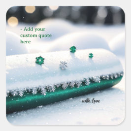 Pegatina Cuadrada Custom Christmas