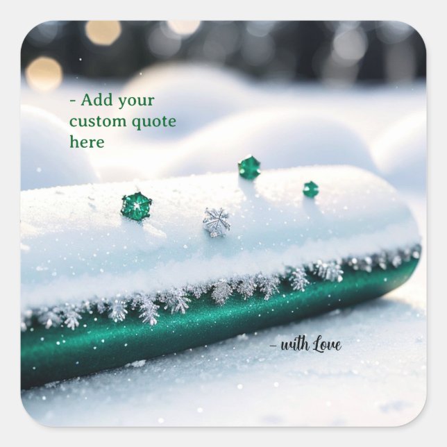 Pegatina Cuadrada Custom Christmas (Anverso)