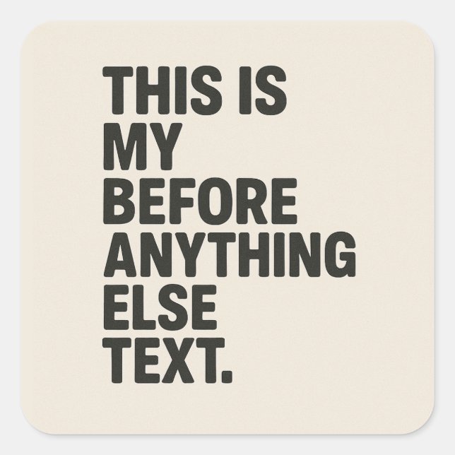 Pegatina Cuadrada custom popsocket for phone grips of any size  (Anverso)