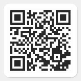 Pegatina Cuadrada Custom QR Code Classic Round Sticker Sheet