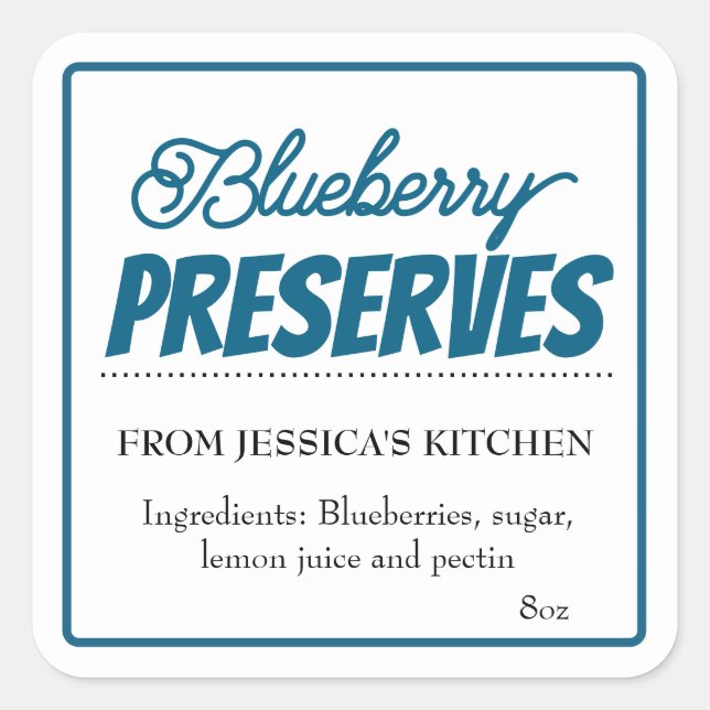 Pegatina Cuadrada Customize Homemade label HM001_25rdv2 (Anverso)