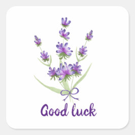 Pegatina Cuadrada Cuta color de agua Minimalista Provenza delicada l